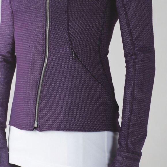 LULULEMON PRECISION JACKET IN CHAIN LINK LILAC DEEP ZINFANDEL SIZE 6 - Picture 5 of 10